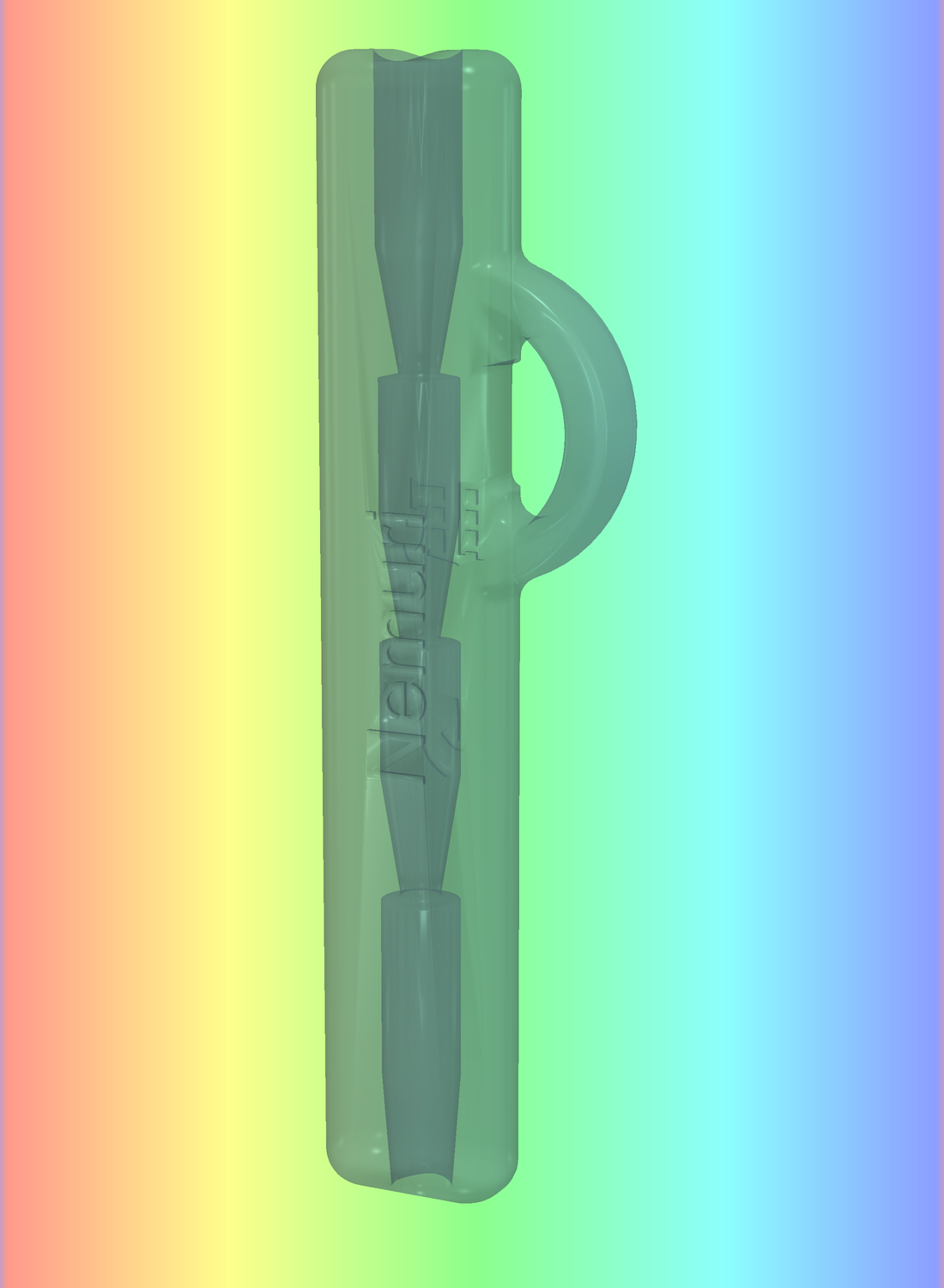 Nemuri clear-glass 3D pendant, hero render